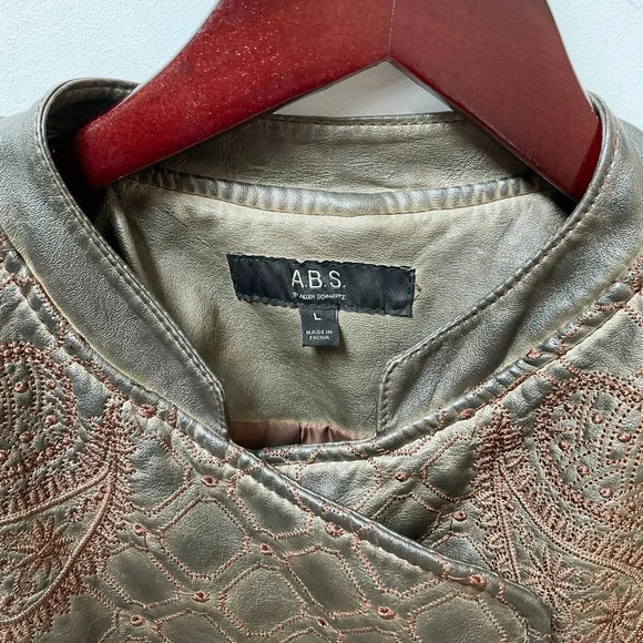 ABS by Allen Schwartz Faux Leather Jacket - Picture 2 of 5